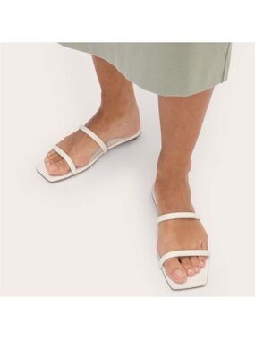 Everlane Shoes 8 Double Strap Sandal White